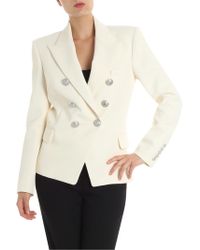 Balmain Blazer doppiopetto bianco