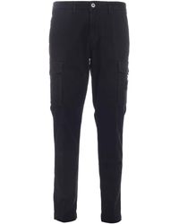 stone island elasticated cuff chino trousers