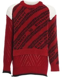 black white and red givenchy sweater