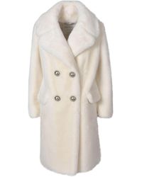 Ermanno Scervino Double-breasted Faux Fur - White