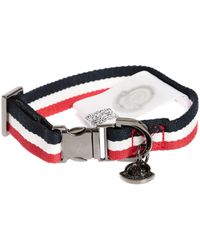 Moncler Tricolor Gros-grain Leash - Blue