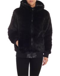 Save The Duck Piumino in eco-pelliccia nera - Nero