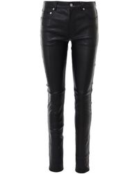 ysl leather pants