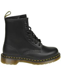 dr martens 1460 soapstone leather ankle boots in black