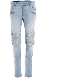 balmain biker jeans sale