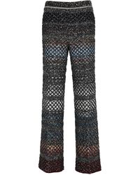 mesh palazzo pants