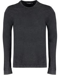 Dolce & Gabbana - T-shirt a maniche lunghe in cotone - Lyst