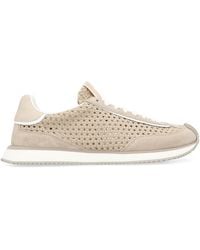Dolce & Gabbana - Leather And Fabric Low-Top Sneakers - Lyst