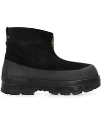 Stone Island - Suede Ankle Boots - Lyst