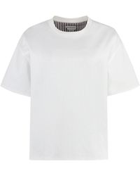 Bottega Veneta - T-shirt girocollo in cotone - Lyst
