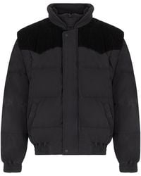 Isabel Marant - Down Jacket With Velvet Yoke - Lyst
