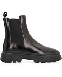 Hogan - H619 Leather Chelsea Boots - Lyst