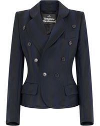 Vivienne Westwood - Striped Double-Breasted Tailored Jacket - Lyst