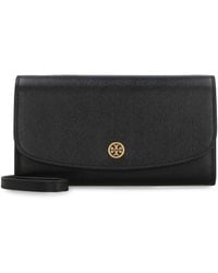 Tory Burch - Robinson Leather Wallet On Chain - Lyst