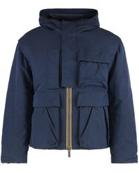 K-Way - Guillermo Cotton Feel Short Cotton Parka With Primaloft Padding - Lyst