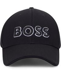 BOSS - Cappellino con logo ricamato - Lyst