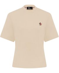 Moncler - Cotton T-Shirt With Short Sleeves - Lyst