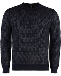 Fendi - FF Motif Crew-Neck Sweater - Lyst