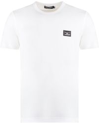Dolce & Gabbana - Crew-Neck Cotton T-Shirt - Lyst