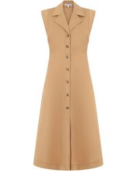 Veronica Beard - Midi Dress Cotton-Blend Viscose - Lyst