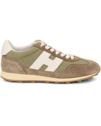 Hogan - Fitted Sneakers Suede And Fabric Polyamide Trainers - Lyst