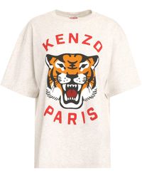 KENZO - T-shirt girocollo in cotone - Lyst
