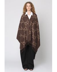 Gucci - Poncho in cachemire - Lyst