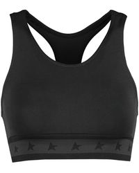 Golden Goose - Logo-underband Racerback Crop Top - Lyst