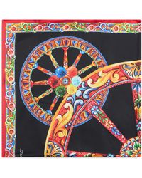 Dolce & Gabbana - Elegant Scarf With Colorful Wheel Design - Lyst
