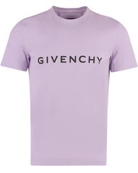 Givenchy - T-shirt in cotone con logo - Lyst