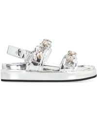 Tory Burch - Kira Patent Leather Mini Sandals - Lyst