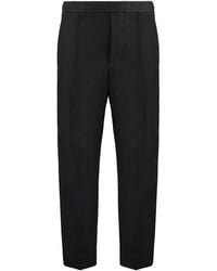 Lanvin - Cotton-Linen Trousers - Lyst