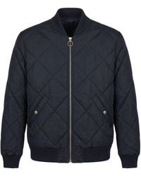GANT - Padded Bomber With Zipper - Lyst