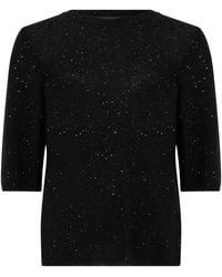 Fabiana Filippi - T-Shirt With Three-Quarter Sleeves - Lyst