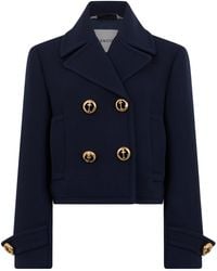 Balenciaga - Short Wool Jacket With Decorative Buttons - Lyst