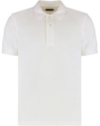 Tom Ford - Polo in piquet di misto cotone - Lyst