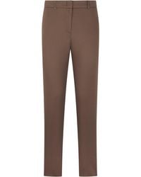 Peserico - Straight Cotton Stretch Pants - Lyst