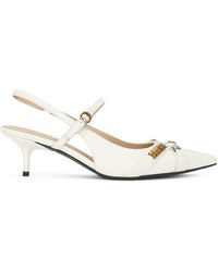 Pinko - Leather Slingback Sandal - Lyst