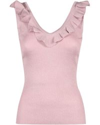 Zimmermann - August Ribbed Tank Top - Lyst