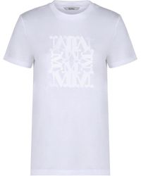 Max Mara - Cotton T-Shirt With Embroidery - Lyst