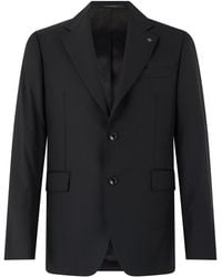 Tagliatore - Suit With A Single-Breasted Jacket - Lyst
