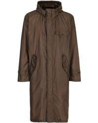 Herno - Hooded Techno Fabric Raincoat - Lyst