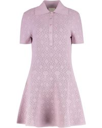 Givenchy - Mini-abito in maglia jacquard - Lyst