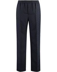 Gucci - Jacquard Motif Trousers - Lyst