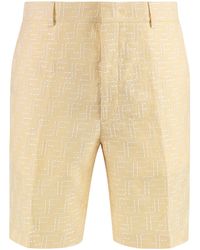 Fendi - Linen Bermuda-Shorts - Lyst