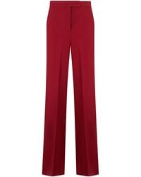 Max Mara - High-Waisted Cotton Pants - Lyst
