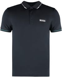 BOSS - Polo in tessuto tecnico - Lyst