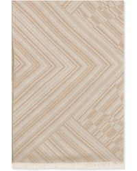 Max Mara - Wool And Silk Jacquard Shawl - Lyst