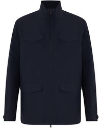 Herno - Field Jacket With High Collar - Lyst