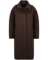 Max Mara - Cocoon Coat Made Of Wool And Mohair - Lyst